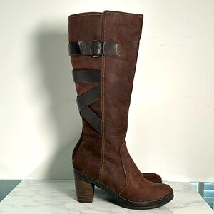 Clarks Active Air Tall Boots with Strappy Detail